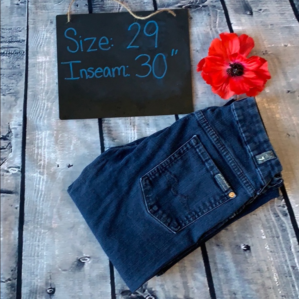 7 For All Mankind Kimmie Boot Cut Jeans Size 29